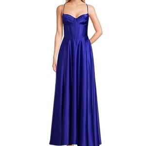 Royal blue prom dress